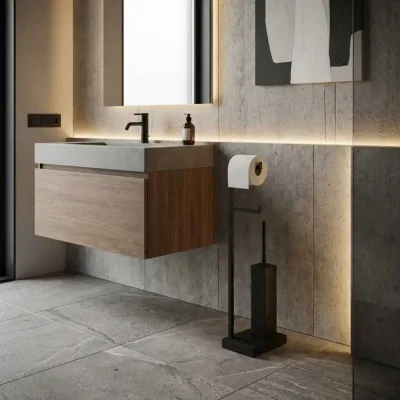 System Hareketli Wc Set Siyah Renk (BA4008 050 AL6) - 1