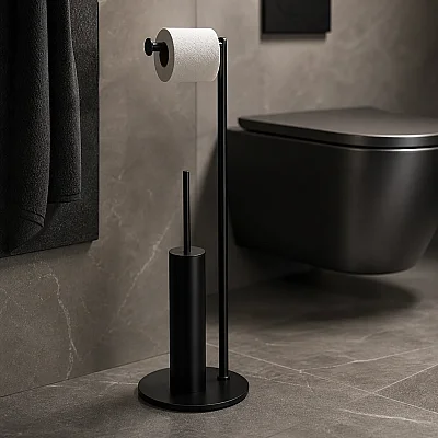 System Hareketli Wc Set Siyah Renk (BA4001 048 AL6) - 1