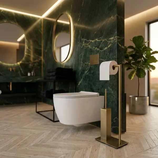 System Hareketli Wc Set Antik Renk (BA4002 048 ABM) - 1