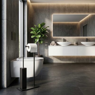 System Hareketli Wc Set Füme Renk (BA4002 048 BBN) - System Banyo