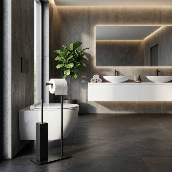 System Hareketli Wc Set Füme Renk (BA4002 048 BBN) - 1