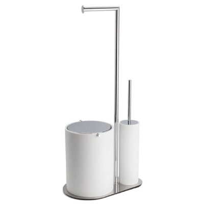System Hareketli Wc Set Beyaz/Krom Renk (BA4053 056 R1-CR) - 1