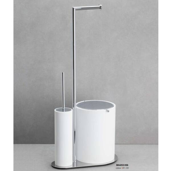 System Hareketli Wc Set Beyaz/Krom Renk (BA4053 056 R1-CR) - 2