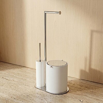 System Hareketli Wc Set Beyaz/Krom Renk (BA4053 056 R1-CR) - System Banyo