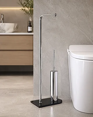 System Hareketli Wc Set Cam/Krom (BA4019 048 C2-CR) - 1
