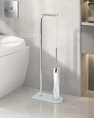 System Hareketli WC Set Krom Cam (BA40019 001055 C3-CR) - 1