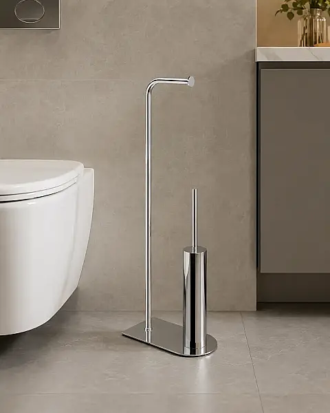 System Hareketli Wc Set Krom Renk (BA4000 048 CR) - 1