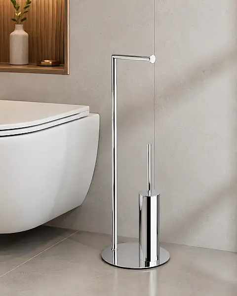 System Hareketli Wc Set Krom Renk (BA4001 048 CR) - 1