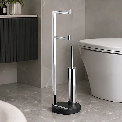 System Hareketli Wc Set Krom 730X200X200 Mm (BA4009 050 CR) - 1