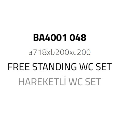 System Hareketli Wc Set Gold Branch Renk (BA4001 048 GB) - 2