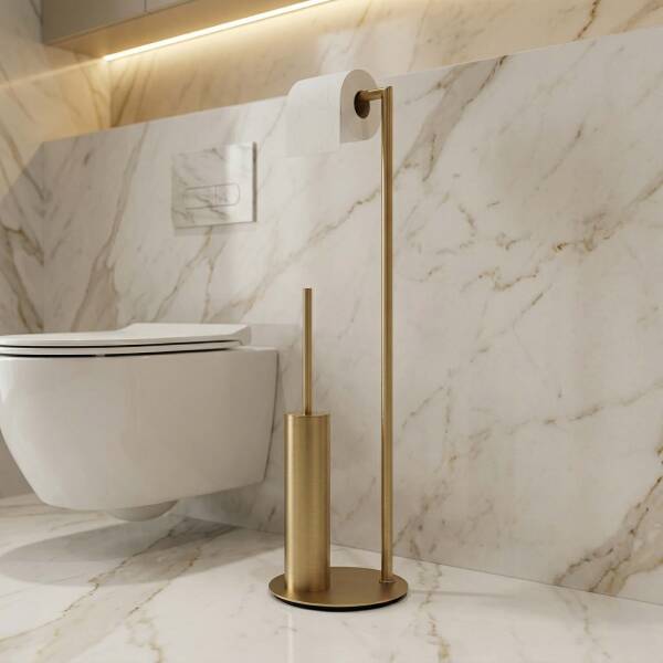 System Hareketli Wc Set Gold Branch Renk (BA4001 048 GB) - 1