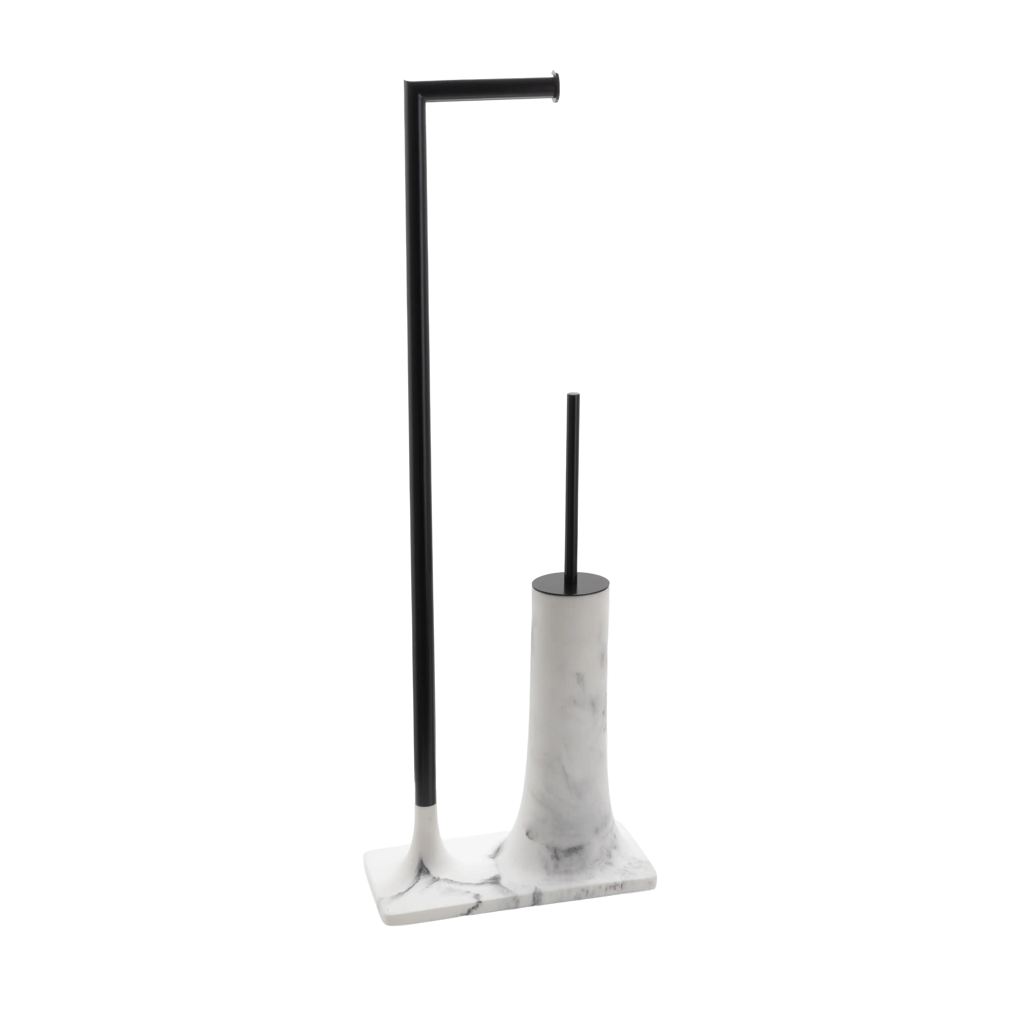 System Hareketli Wc Set Siyah/Mermer Desenli (BA4015 048 R3-AL6) - System Banyo