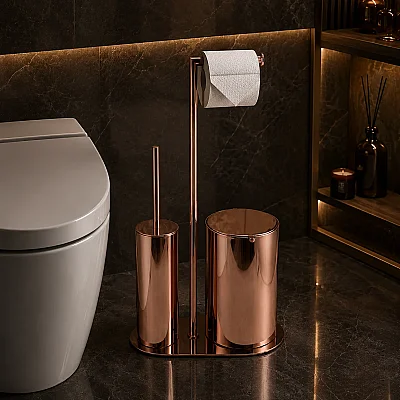 System Hareketli Wc Set Rose Renk (BA4057 056 RS) - System Banyo (1)