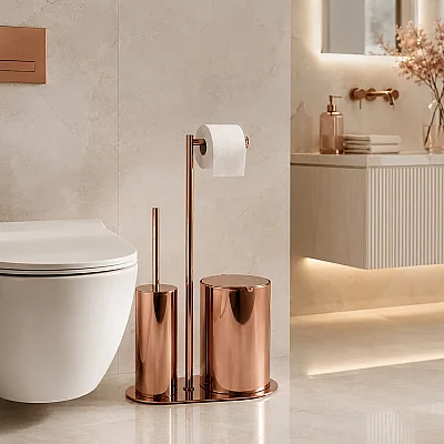 System Hareketli Wc Set Rose Renk (BA4057 056 RS) - 3