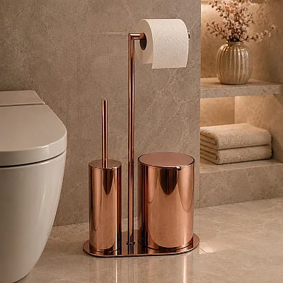 System Hareketli Wc Set Rose Renk (BA4057 056 RS) - 4