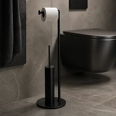 System Hareketli Wc Set Siyah Renk (BA4001 548 AL6) - 1