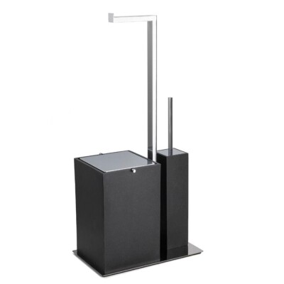 System Hareketli Wc Set Siyah/Krom Renk (BA4052 056 R2-CR) - 1