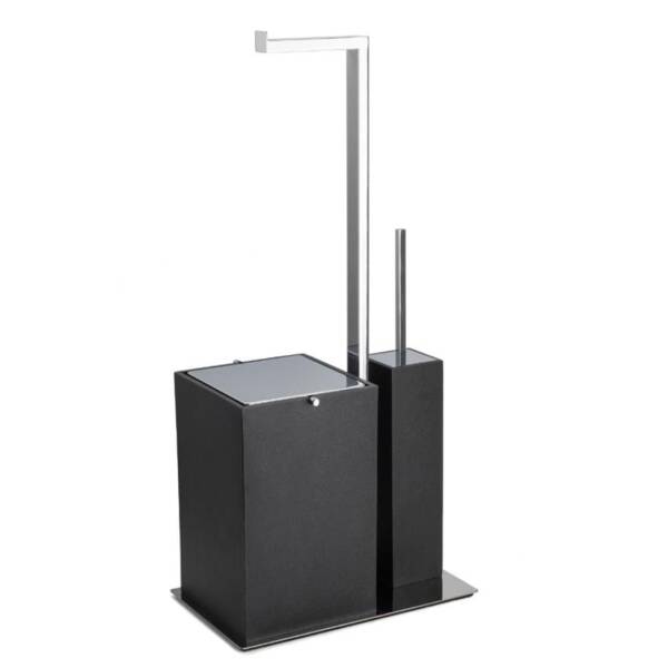 System Hareketli Wc Set Siyah/Krom Renk (BA4052 056 R2-CR) - 1