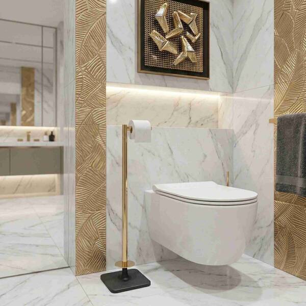 System Hareketli Yedek Kağıtlık Siyah/Gold Renk (BA4016 052 R2-GL) - 1