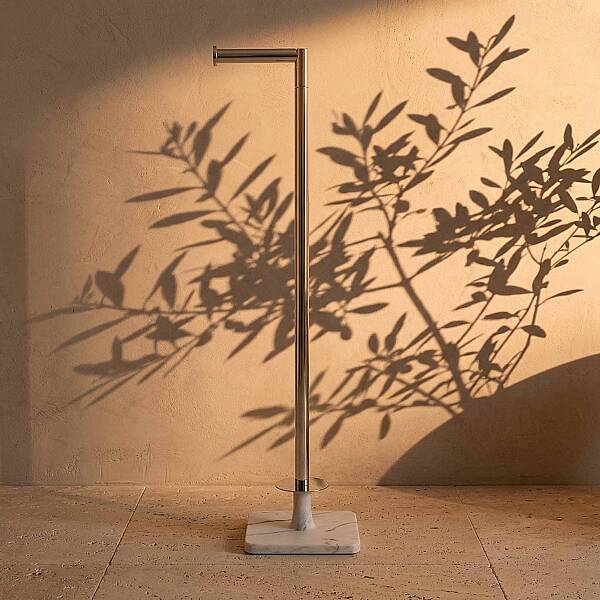 System Hareketli Yedek Kağıtlık Mermer Desenli/Krom Renk (BA4016 052 R3-CR) - 3