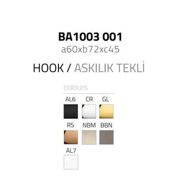 System Hoop Askılık Nikel Saten Renk (BA1003 001 NBM) - 2