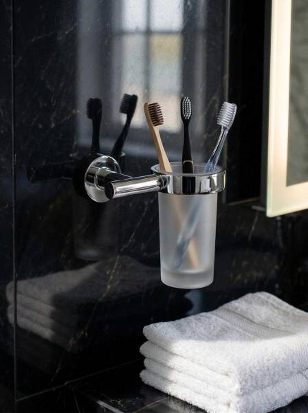 System Hoop Diş Fırçalığı Duvara Monte Krom Renk (BA1003 007 CR-C1) - 1