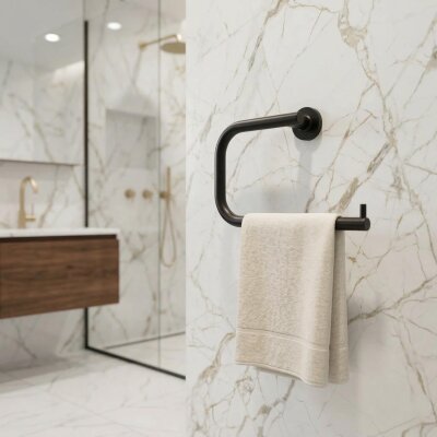 System Hoop Halka Havluluk Siyah Renk (BA1003 005 AL6) - System Banyo