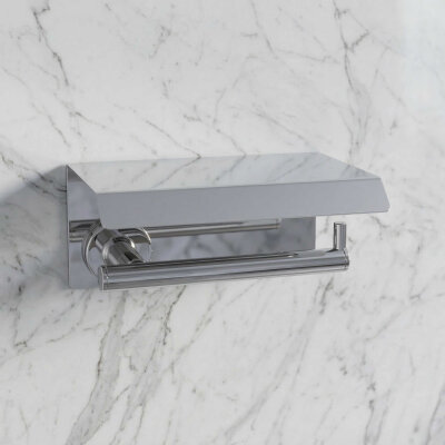 System Hoop Kapaklı Tuvalet Kağıtlığı Krom Renk (BA1003 011 CR) - System Banyo