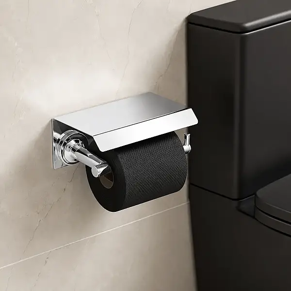 System Hoop Kapaklı Tuvalet Kağıtlığı Krom Renk (BA1003 011 CR) - 2