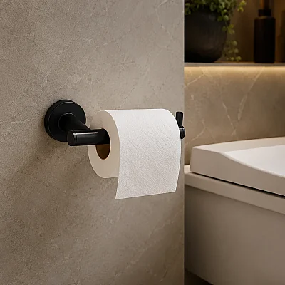 System Hoop Tuvalet Kağıtlığı Siyah Renk (BA1003 002 AL6) - 1
