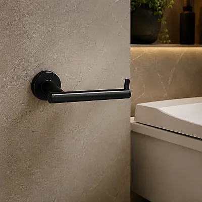 System Hoop Tuvalet Kağıtlığı Siyah Renk (BA1003 002 AL6) - 1