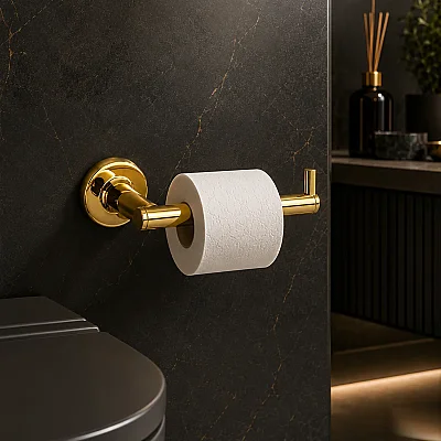 System Hoop Tuvalet Kağıtlığı Gold Renk (BA1003 002 GL) - 1
