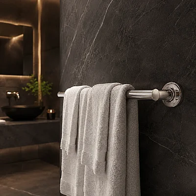 System Hoop Uzun Havluluk Krom Renk 60cm (BA1003 014 CR) - System Banyo (1)