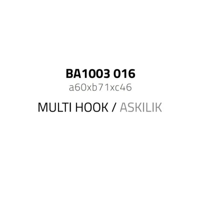 System Hoop Uzun Havluluk Duvara Montajlı Altın Renk (BA1003 016 GL) - 2