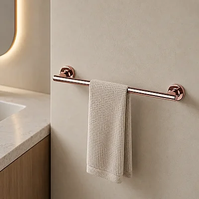 System Hoop Uzun Havluluk Rose Renk 45cm (BA1003 004 RS) - System Banyo
