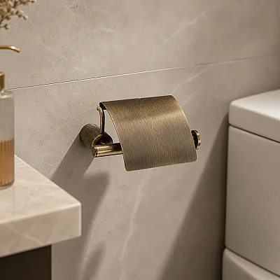 System Icona Kapaklı Tuvalet Kağıtlığı Antik Renk (BA1037 010 ABM) - 1