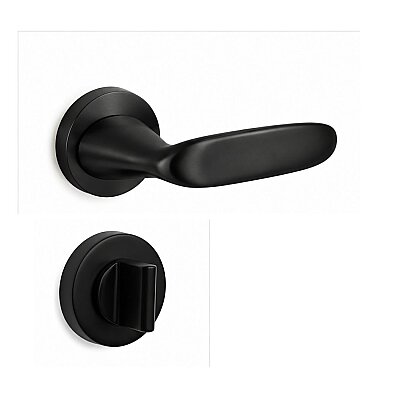 System Imas Rozetli Wc Kapı Kolu Siyah (HA501RO92W AL6) - System (1)