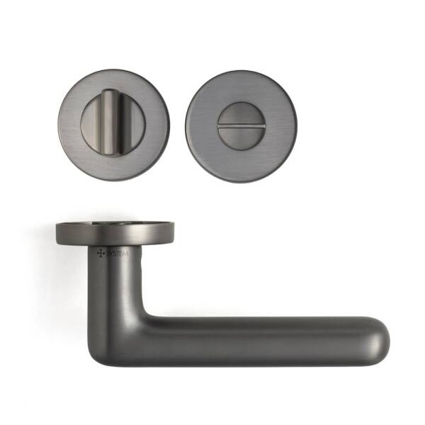 System Jaden Füme Renk Rozetli Kapı Kolu (HA281RO12 BBN) - 2