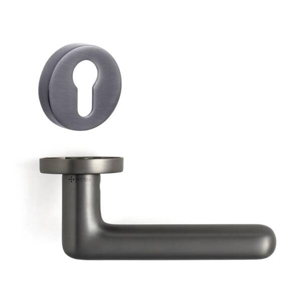 System Jaden Füme Renk Rozetli Kapı Kolu (HA281RO12 BBN) - 3