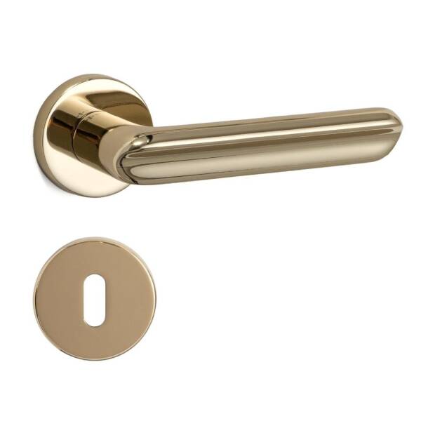 System Jaden Gold Renk Rozetli Kapı Kolu (HA281RO12 GL) - 2