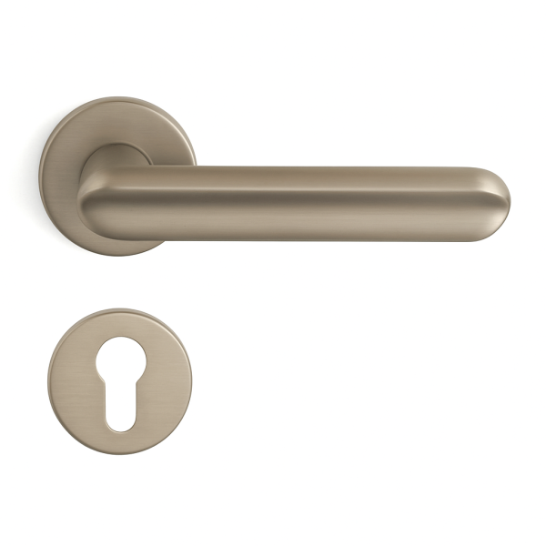 System Jaden Nikel Saten Renk Rozetli Kapı Kolu (HA281RO12 NBM) - 3