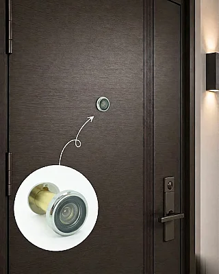 System Kapı Dürbünü Krom Renk (DV100 CR) - 1