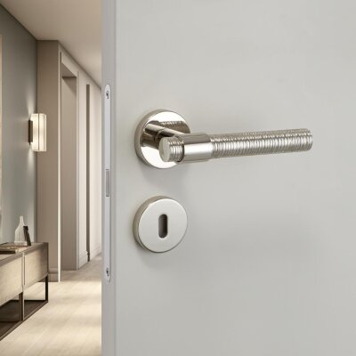 System Kapı Kolu Axel-V Parlak Nikel Renk (HA187VRO12 PN) - System