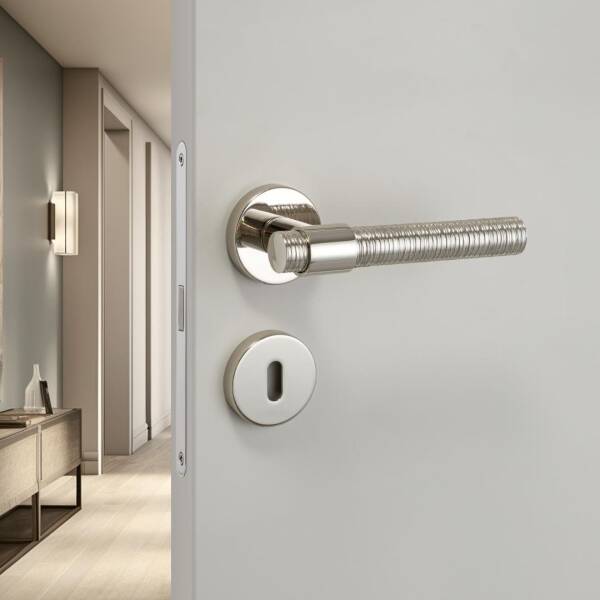 System Kapı Kolu Axel-V Parlak Nikel Renk (HA187VRO12 PN) - 1