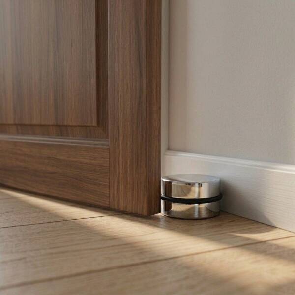 System Ağırlıklı Kapı Stoperi Krom Renk Tampon (DS1022 0080 CR-P6) - 1