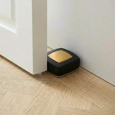 System Yere Montaj Kapı Stoperi Altın/Siyah (DS1010 0053 GL-P6) - 1