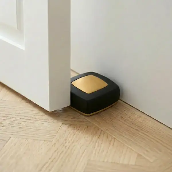 System Yere Montaj Kapı Stoperi Altın/Siyah (DS1010 0053 GL-P6) - 1