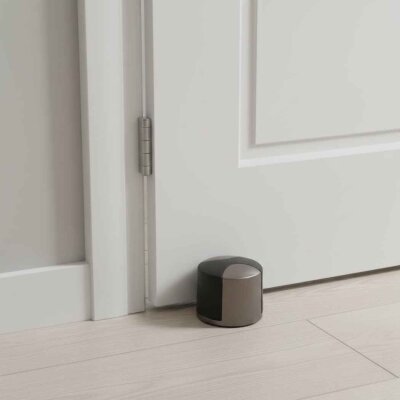 System Kapı Stoperi Füme/Siyah Yapışkanlı/Vidalı (DS1005 0035 BBN-P6) - System