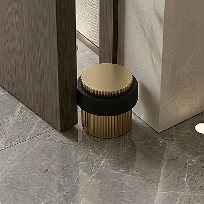 System Kapı Stoperi Gold/Siyah (DS1016 0038 GL-P6) - System