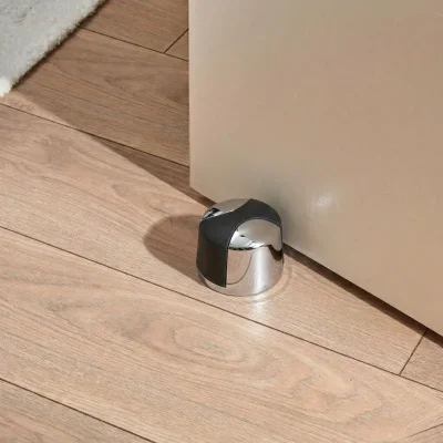 System Kapı Stoperi Krom / Siyah 35mm (DS1005 0035 CR-P6) - 1